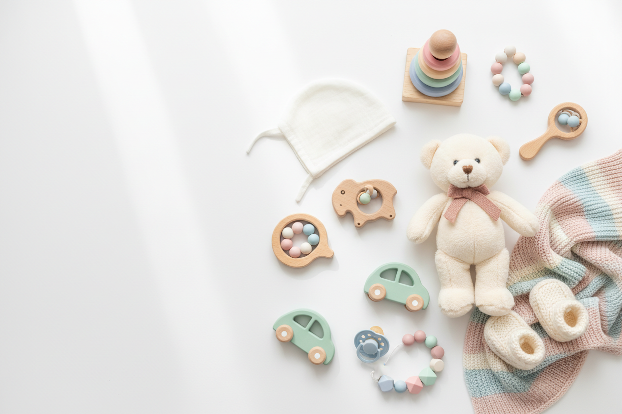 generate a image for baby accessories store no copy right